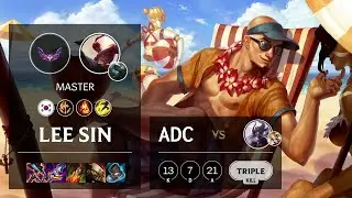 Lee Sin ADC vs Syndra - KR Master Patch 12.4
