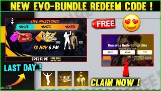 New evo bundle & gloowall redeem code | free fire new redeem code tamil