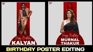 Birthday Poster Editing in Alight Motion | Telugu Tutorial