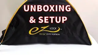 Софтбокс Glow EZ Lock 10x24 дюйма с быстросъемной схемой и креплением Bowens: распаковка и настройка