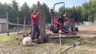 Poteau de clôture de cheval à changer