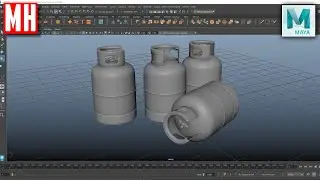 How to model a GAS bottle in Maya 2025