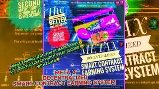 #Earnings_Unlimited @METAX MAKE RAINING 🌧️ OF MATIC COINS IN YOUR WALLET 🤑