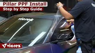 How to Install Vicrez PPF Protective Film Wrap to Car Pillars | 2020 Chevy Corvette C8