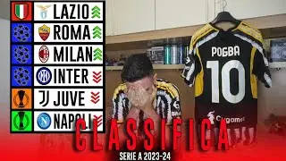 SONO UN PAZZO!!!!! LA MIA CLASSIFICA FINALE DELLA SERIE A 2023-24!