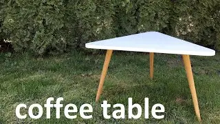 Modern Triangle coffee table | DIY
