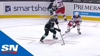 Jordan Eberle Scores No-Look Backhander From Faceoff Circle
