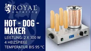 Hot-Dog-Maker Royal Catering RCHW-2300 | Produktpr&auml;sentation