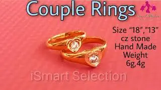 Wedding Rings/Couple Rings/Engagement Rings/Latest Gold Rings Designs/cz stone Rings/Gold Jewellery