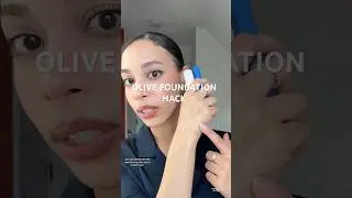 Olive Foundation Hack! #makeup #oliveskin #makeuphacks