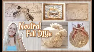 Beautiful Neutral Fall DIYs | High End Budget Decor | Christina Elizabeth