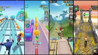 Subway princess runner 🆚 street rush 🆚 railway endless running 🆚 Temple run gameplay 