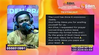 JOIN US TONIGHT AT THE EDEN PRAYER CITY AND RECIEVE YOUR TESTIMONIES
