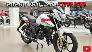 Новый TVS Apache RTR 180 2026🔥 Мощность, скорость и характеристики | BikeBuzz Pro