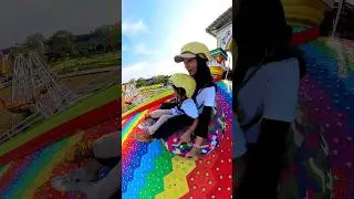 Rasanya Naik Rainbow Slide | Perosotan Pelangi | Jans Park Jatinangor Sumedang