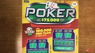 NEW!!! POKER, OLG, instant scratch ticket, Ontario lottery and gaming