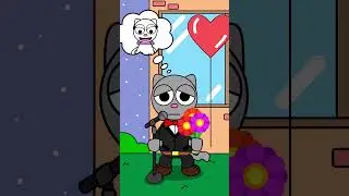 Tom sings romantic melody ruined from water splash thrown by Blue