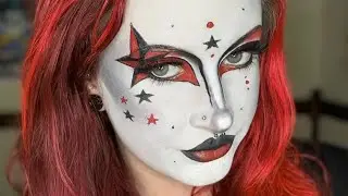 Red and Black Starry Gothic Makeup Tutorial