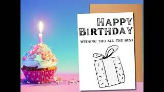 Digital Birthday Card, Birthday Gift, Birthday Wishes, Birthday Card Template, Birthday Card Message