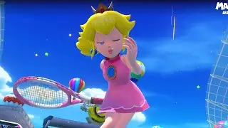 Mega Battle! Mario vs Peach! Mario Tennis Ultra Smash! Sprots Game