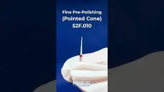 Fine Grit Pre-Polishing Pointed Cone Bur | Diamond Dental Bur