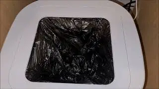 SHOWING THE TOWNEW BIN WITH NEW IMPROVED BIN LINERS IN COMPARISON WITH THE OLD BIN