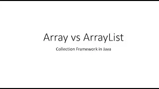 Array vs ArrayList in Java