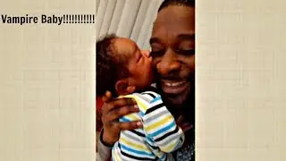 Vampire Baby Sucking Daddy's Face