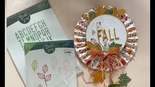 Fuoriporta con coccarda autunnale: Giant Alphabet Modascrap