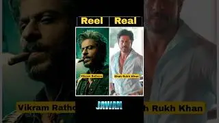 Jawan srk Real vs Real Cast With Name | Real vs Reel | #jawan #reelvsreal #cast
