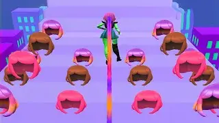 Hair Challenge Game Best Hair Casual Games 💇&zwj;♀️🌈✂  Gameplay All Levels Walkthrough iOS Android #12