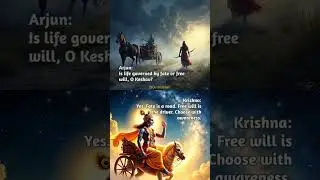 free will, with awareness, can navigate the path of fate.#motivation #krishna