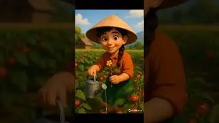 Integrated Farming : Harvest Tomatoes 🍅 #farmer #farming #animation