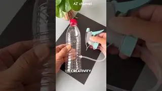 How to make a water gun toy using a water bottle #watergun #azchannel #waterbootle