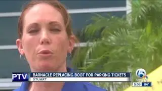 Barnacle replacing boot for parking tickets