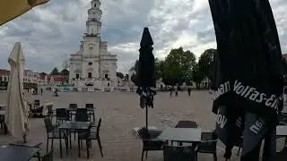Center of Kaunas, Lithuania Old Town (Tourist Area)