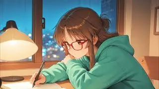 Late Night Study Lofi 🌙 Desk Light & Rain for Focus