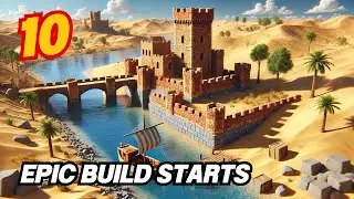 The Island Fortress Castle Begins&hellip; My Biggest Build Yet | Rising World | Part 10