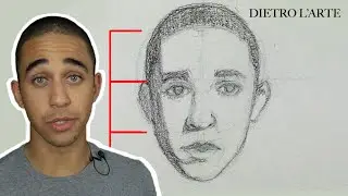 DISEGNARE un VOLTO Frontale a matita | Tutorial RItratto