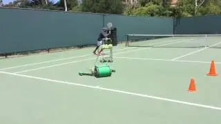 Backhand cross court and down the line training