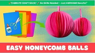 How to Make Easy Paper Honeycomb Balls | DIY Decoration Craft Tutorial 🥰 | Step-by-Step Guide