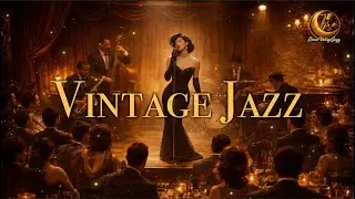 Vintage Jazz Night Live 🎙️ | Elegant Solo Jazz on a Golden Stage | Lunar Vintage Jazz