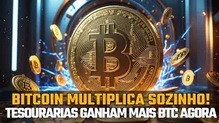 URGENTE: Bitcoin Multiplica Sozinho! Tesourarias Ganham Mais BTC Agora 🚀
