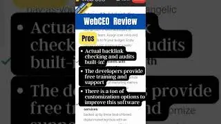 WebCEO Review - Paid User Reviews