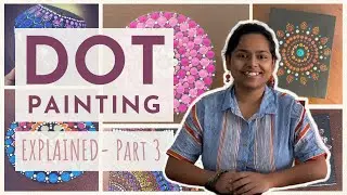 Using Alternate Dotting Tools - a Earbud, a Pencil & a Refill - A Step by Step Guide on Dot Painting