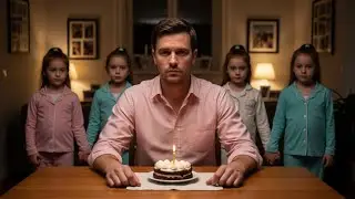 Single Dad Celebrated Birthday Alone&mdash;Until Triplet Girls Whispered 