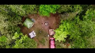 🏕️ Trails End Campground by Air - Copper Harbor Michigan (2021)