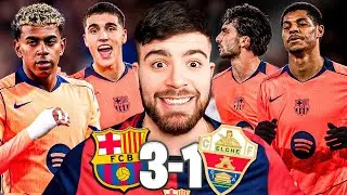 ¡LÍDERES ABSOLUTOS! VICTORIA DEL BARCELONA POR 3-1 FRENTE AL ELCHE: ¿LOS MEJORES DE EUROPA?