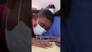 Bro sounded like a squealing pig from Minecraft 🐷💀