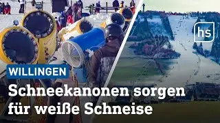 Wintersportfans freuen sich &uuml;ber Kunstschnee-Pisten in Nordhessen | hessenschau